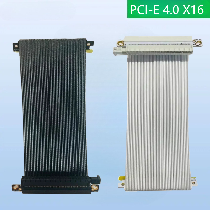 Itx Gpu Riser Pcie 4.0 16X - Supersnelheid 4.0 Hoge Compatibele Verzilverde Draad