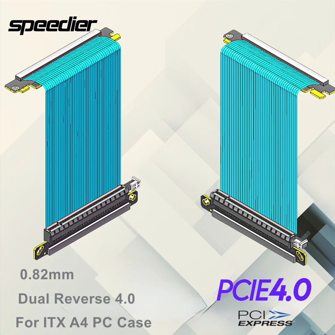 Itx Gpu Riser Pcie 4.0 16X - Dubbele omgekeerde Pci-e 4.0 Riser-kabel 185