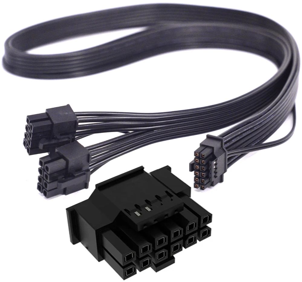 Dual 8Pin To 16Pin 12Vhpwr Cable - Voor Thermaltake PF1 ARGB 850W 1000W