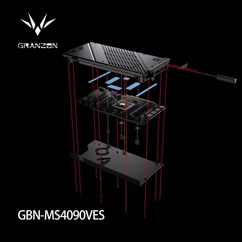Rtx 4090 Water Block - Granzon GPU-waterblok voor MSI GeForce RTX