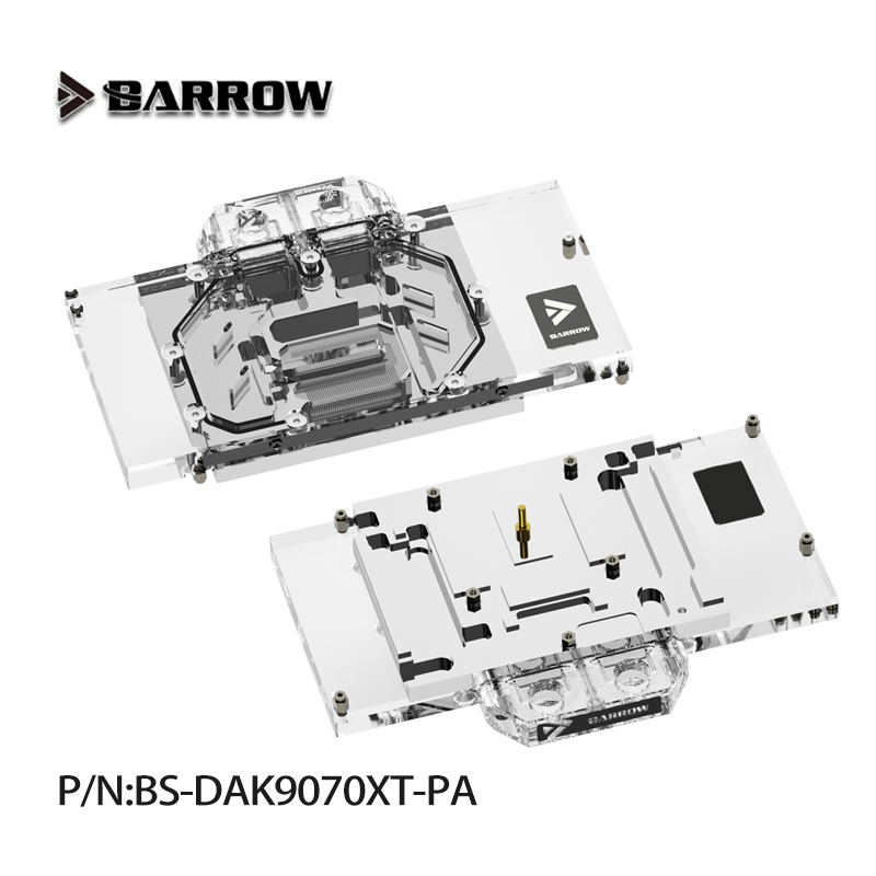 Rx 9070 16Gb - Barrow BS-DAK9070XT-PA GPU Waterblok voor PowerColor