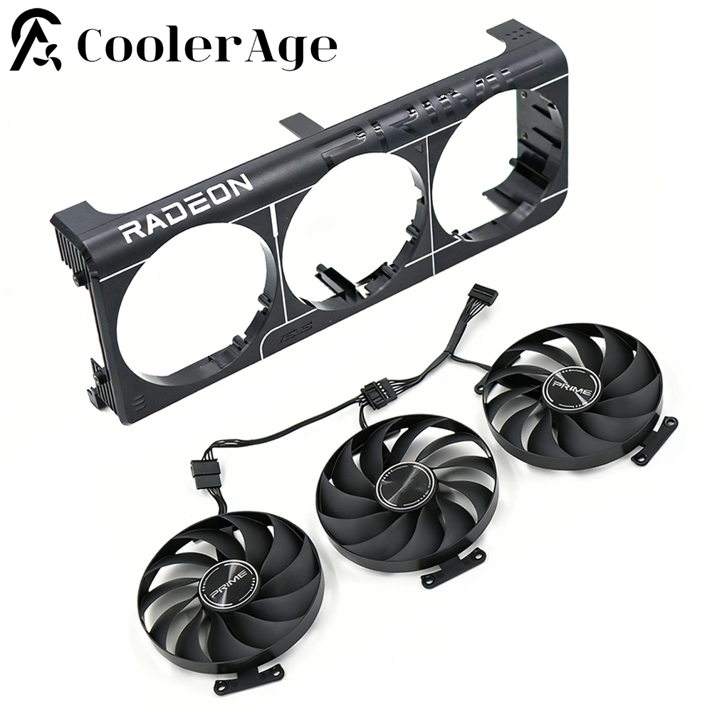 Rx 9070 Xt - RX9070EVO RX9070 RX9070XT Videokaart Fan Voor
