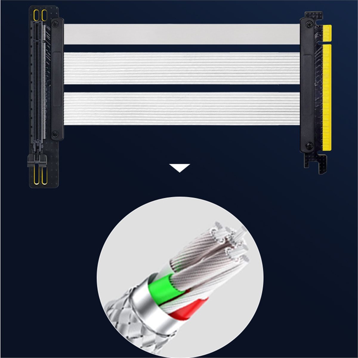 Pcie 5.0 Gpu Riser Cable - HDL PCIe 5.0 X16 Riserkabel voor