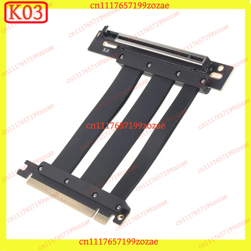 Pcie 5.0 Gpu Riser Cable - K03 PCIe 5.0 X16 90-graden slot-verlengkabel