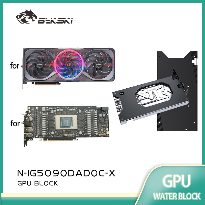 Rtx 5090 32Gb - Bykski GPU-blok voor de kleurrijke IGame