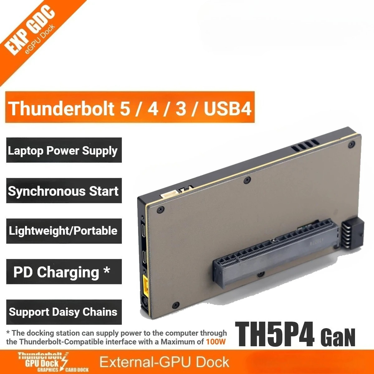 Gpu External Dock Egpu Thunderbolt 4 - Geüpgradede TH5P4GaN Laptop Thunderbolt 5/4 USB4