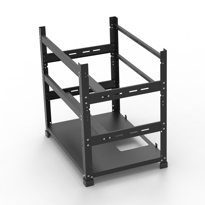 Gpu Mining Rig Frame 8 Gpu - Aangepaste Open Frame GPU-behuizing Dubbele Laag