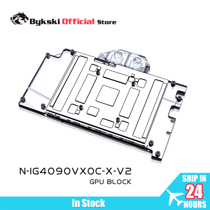 Rtx 4090 Water Block - Bykski N-IG4090VXOC-X-V2 Waterblok voor kleurrijke GeForce