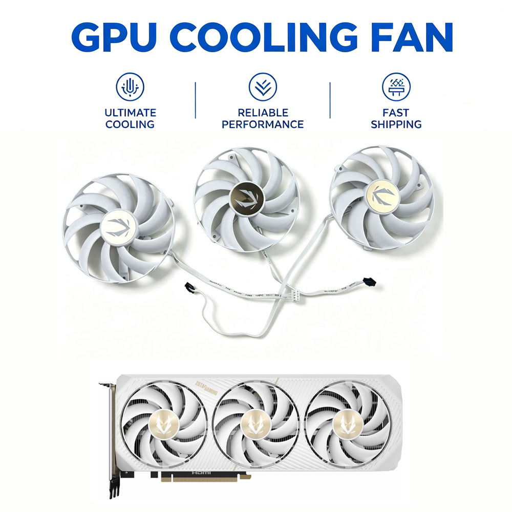 Rtx 5080 16Gb - Koelventilator 96MM 4PIN TF10S12H-15PAA 0.6A RTX5070