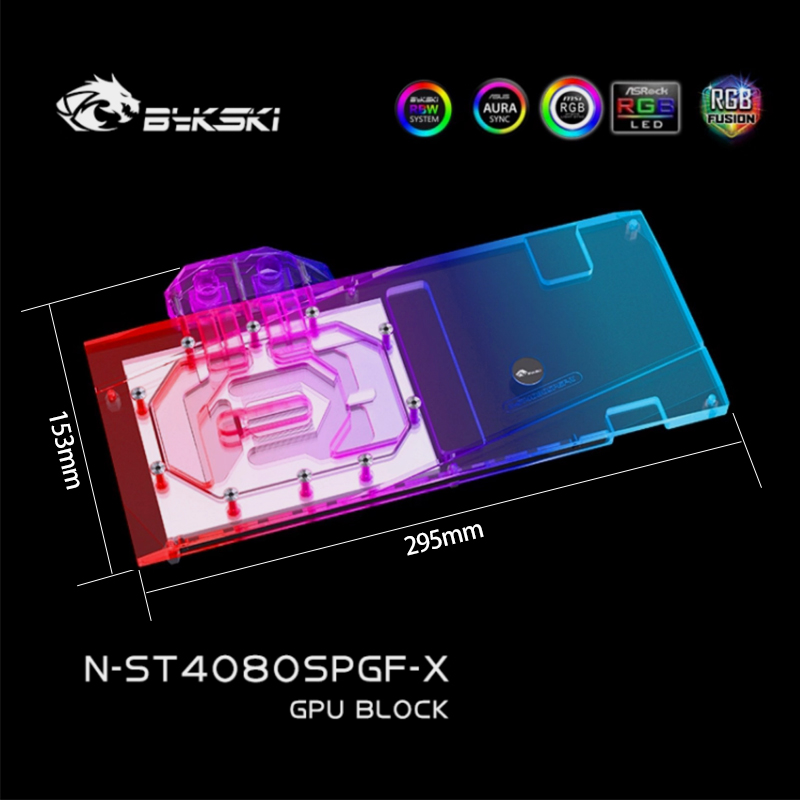 Rtx 4080 Super 16Gb - Bykski N-ST4080SPGF-X GPU-blok voor Zotac GeForce