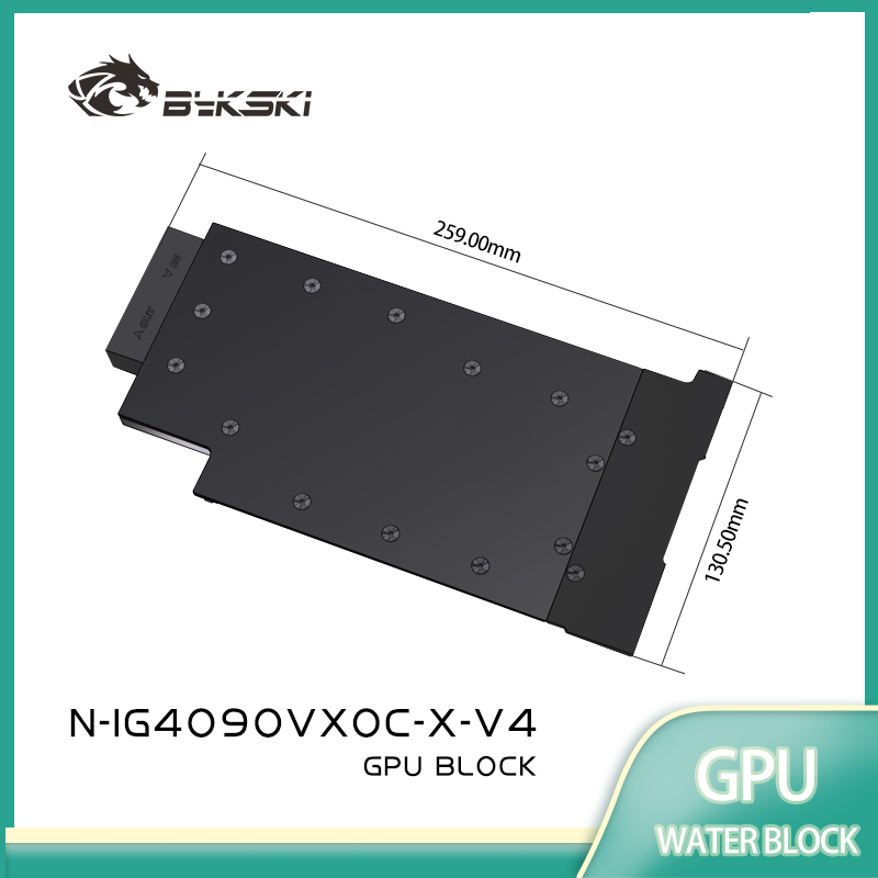 Rtx 4090 Water Block - Bykski GPU-blok voor kleurrijke IGame RTX