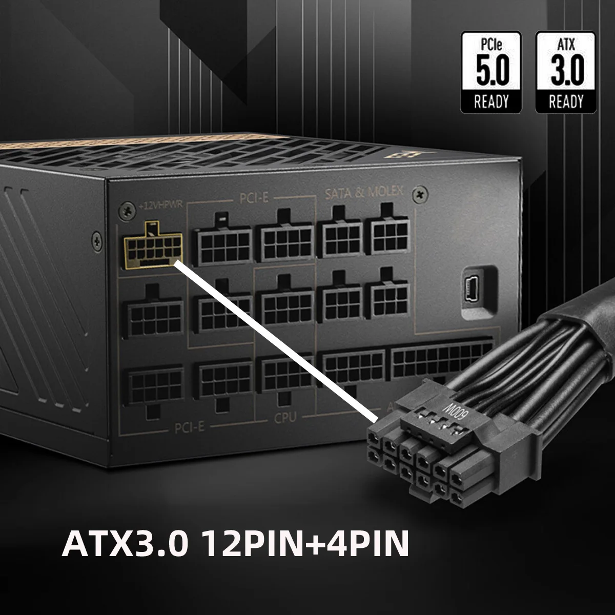 12VHPWR ATX3.0 PCI-E 5.0 Power - Dual 8Pin To 16Pin 12Vhpwr Cable recensie en prijs