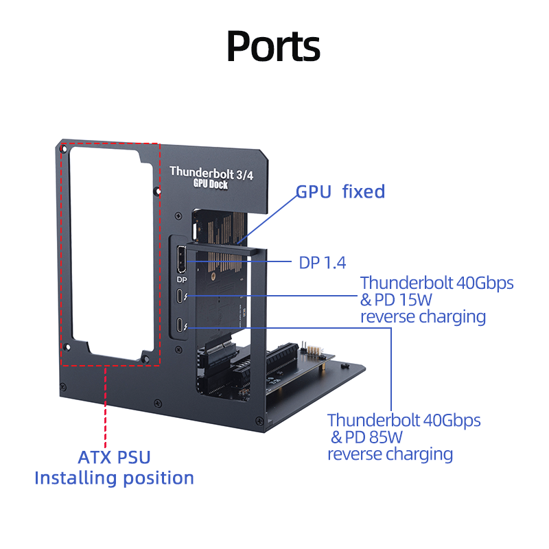 eGPU Thunderbolt 4/3 TB3/TB4 N - Gpu External Dock Egpu Thunderbolt 4 recensie en prijs