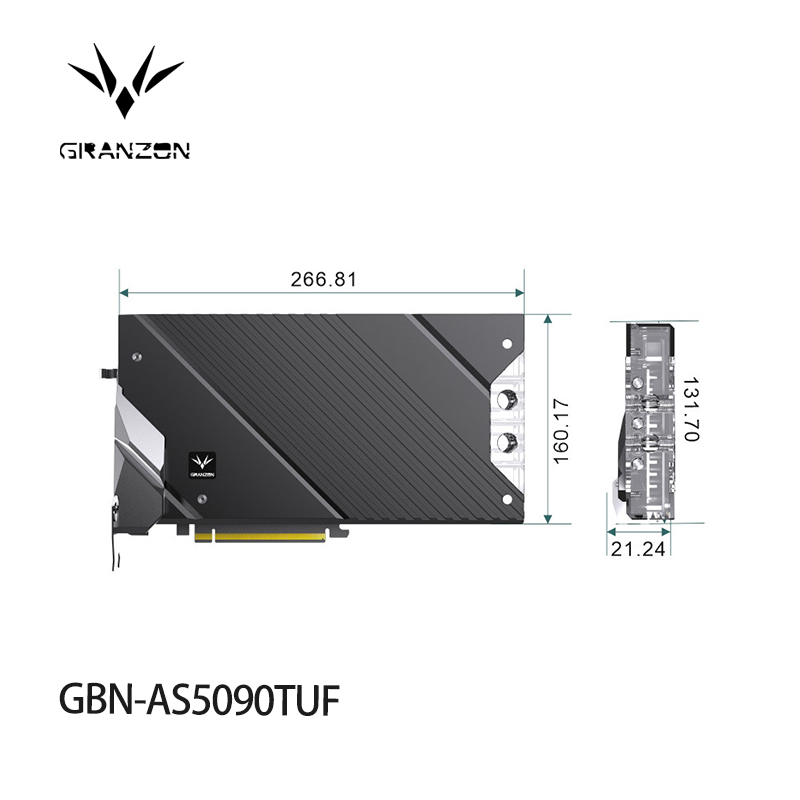 Granzon GPU Waterblok voor ASU - Rtx 5090 32Gb recensie en prijs
