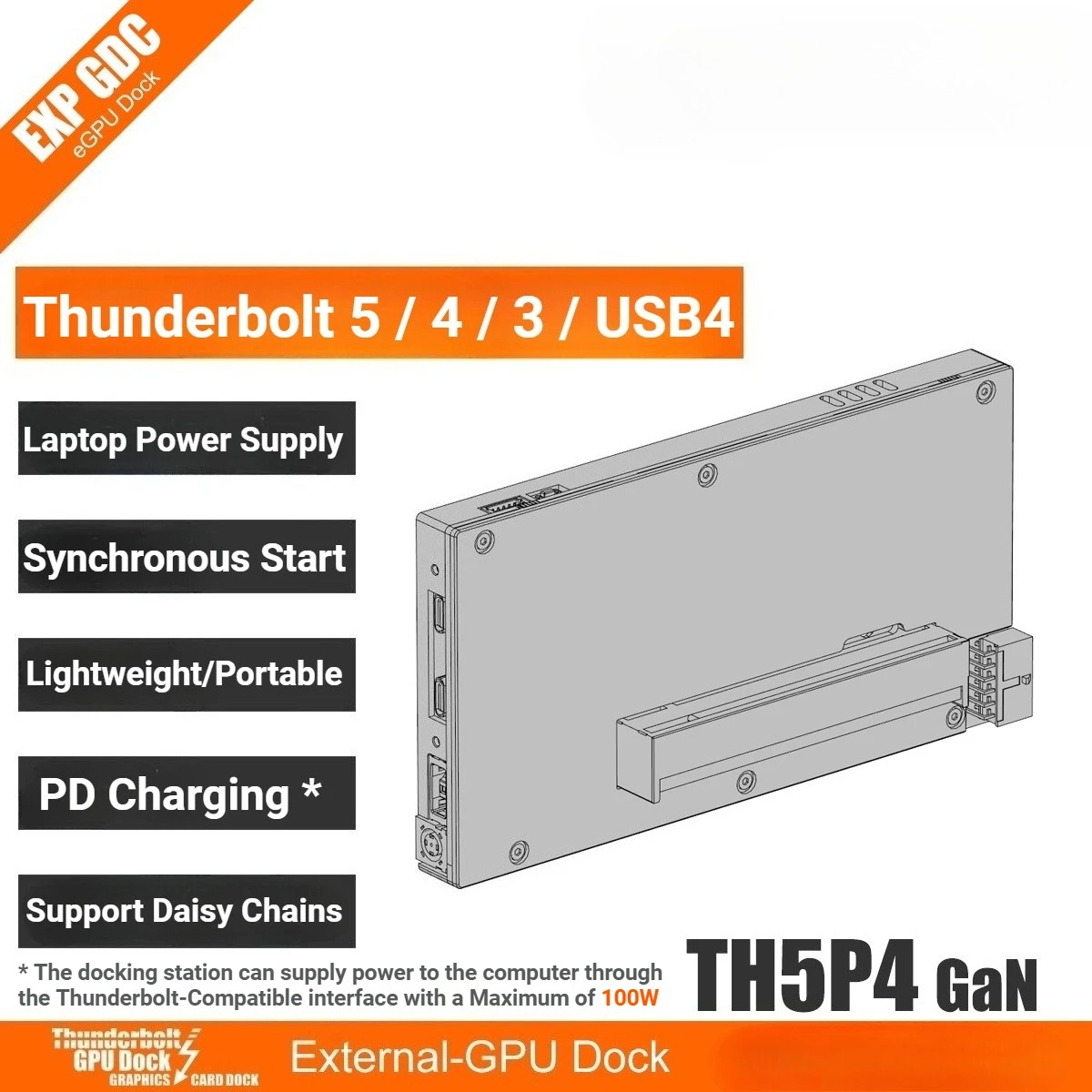 TH5P4GaN Laptop Thunderbolt 5/ - Gpu External Dock Egpu Thunderbolt 4 recensie en prijs
