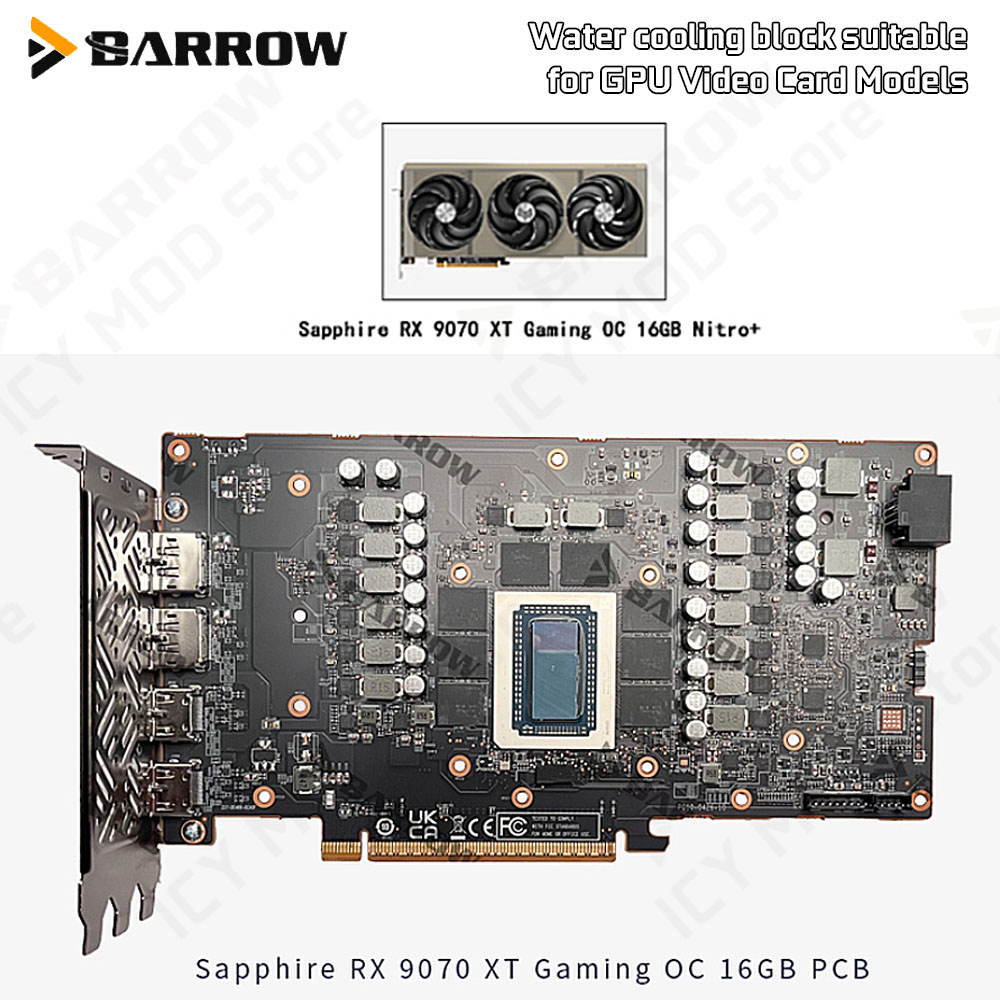 Barrow Grafische Kaart Waterko - Rx 9070 16Gb recensie en prijs