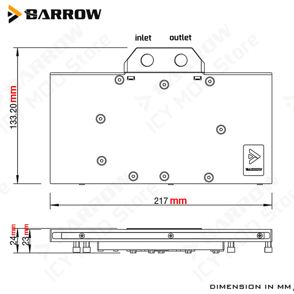 Barrow Grafische Kaart Waterko - Rx 9070 16Gb recensie en prijs