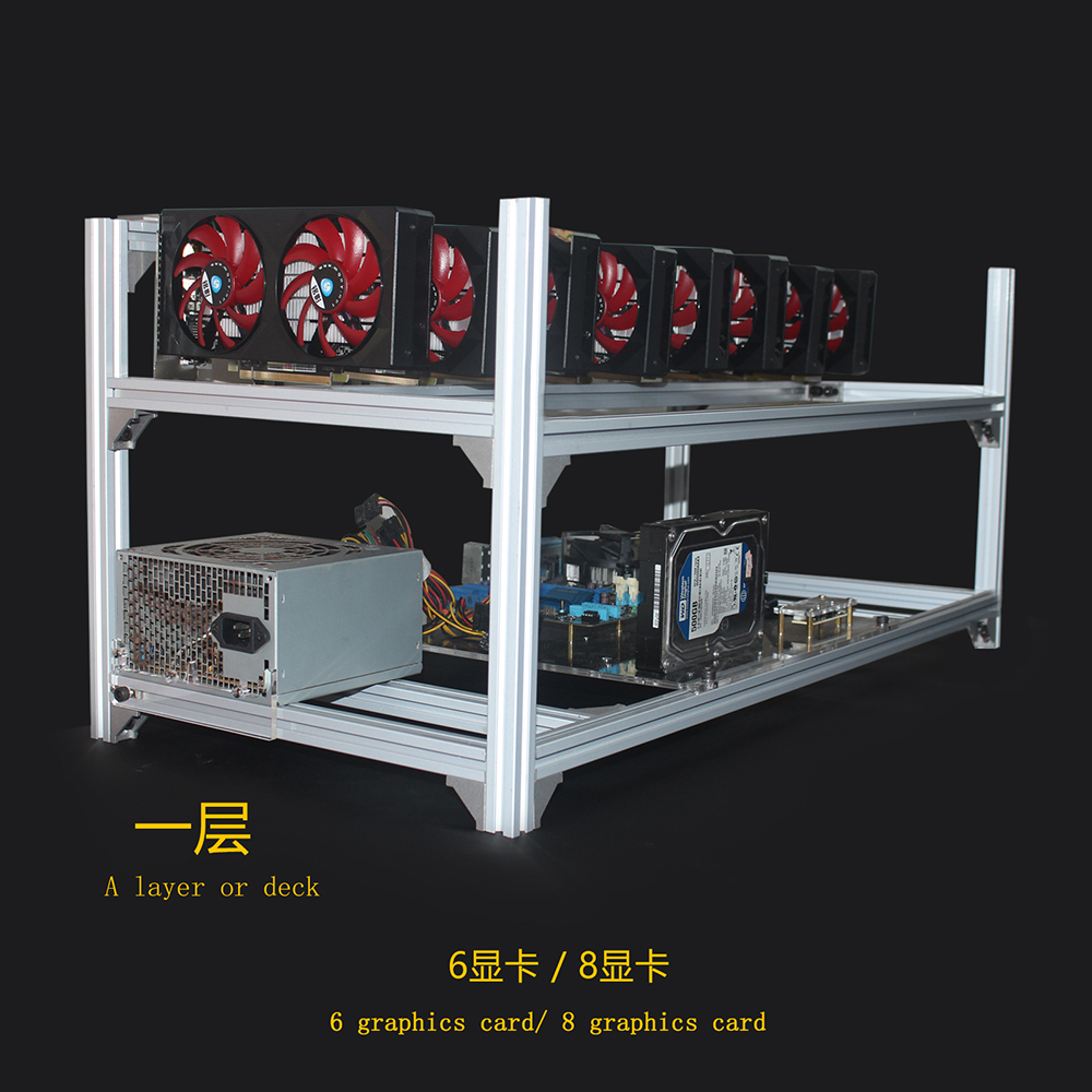 6 8 12 19 GPU Mijnwerker Mijnb - Gpu Mining Rig Frame 8 Gpu recensie en prijs
