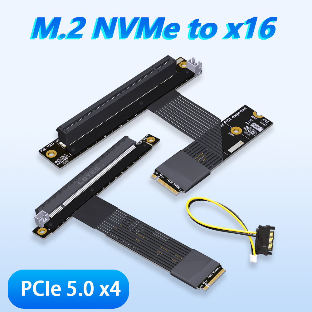ADT-LINK M.2 NGFF NVMe naar PC - Pcie 5.0 Gpu Riser Cable recensie en prijs