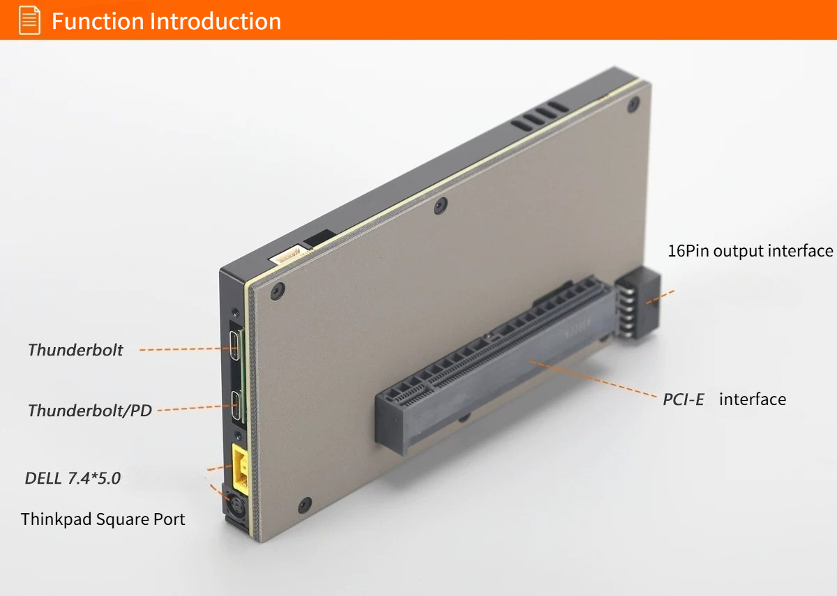 Geüpgradede TH5P4GaN Laptop Th - Gpu External Dock Egpu Thunderbolt 4 recensie en prijs