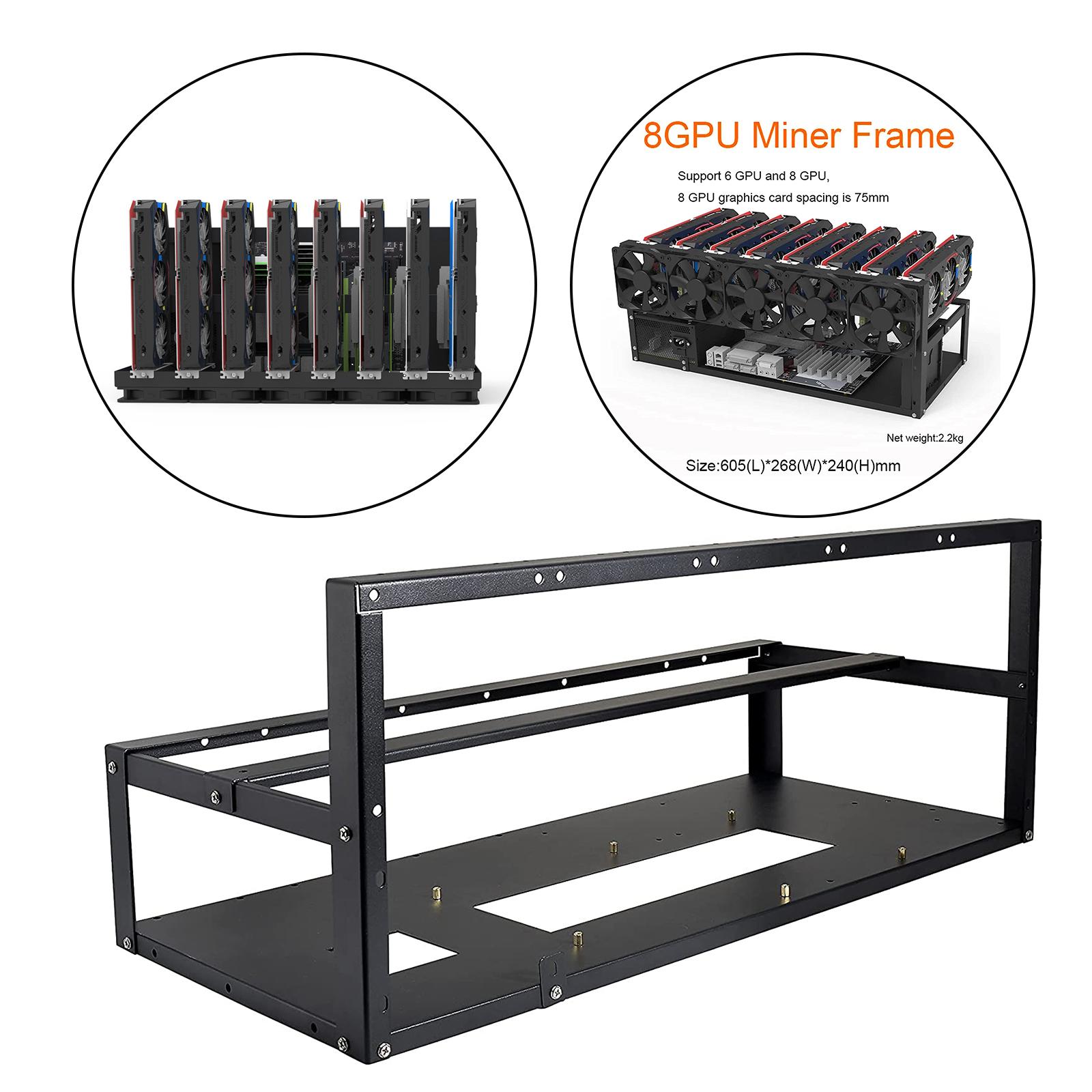 6/8 GPU Mining Rig Frame Rack  - Gpu Mining Rig Frame 8 Gpu recensie en prijs