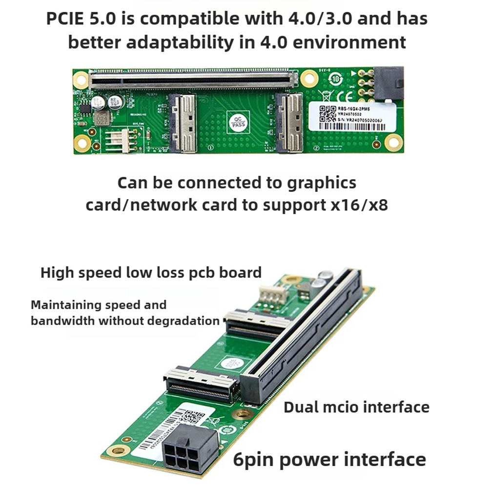ADT-Link PCIe 5.0 X16 naar MCI - Pcie 5.0 Gpu Riser Cable recensie en prijs