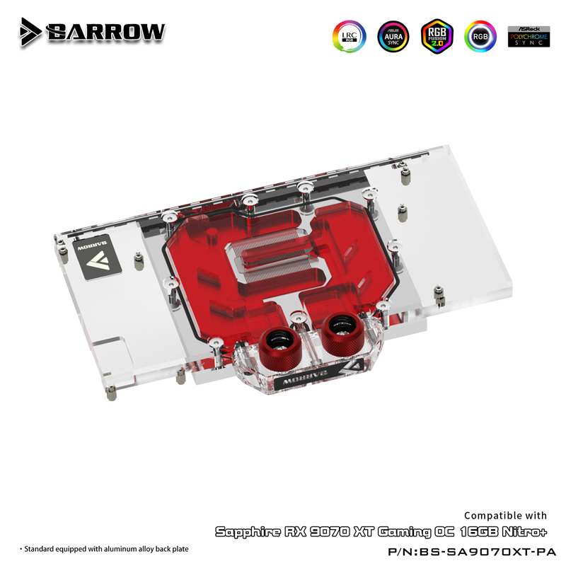 GPU-waterblok voor SAPPHIRE RX - Rx 9070 16Gb recensie en prijs