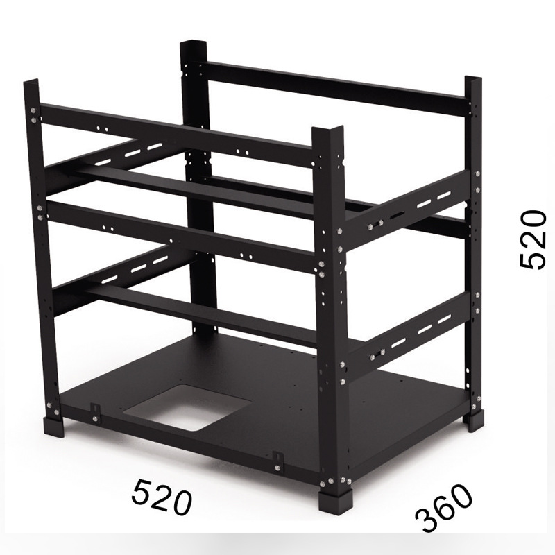 Aangepaste Open Frame GPU-behu - Gpu Mining Rig Frame 8 Gpu recensie en prijs