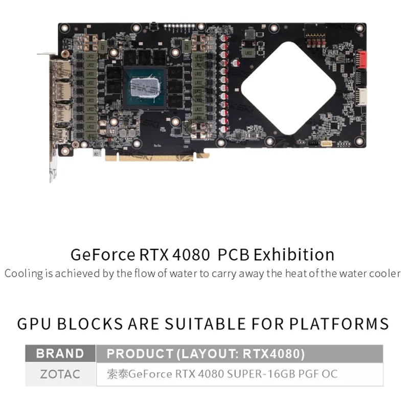 Bykski GPU Blok voor Zotac GeF - Rtx 4080 Super 16Gb recensie en prijs