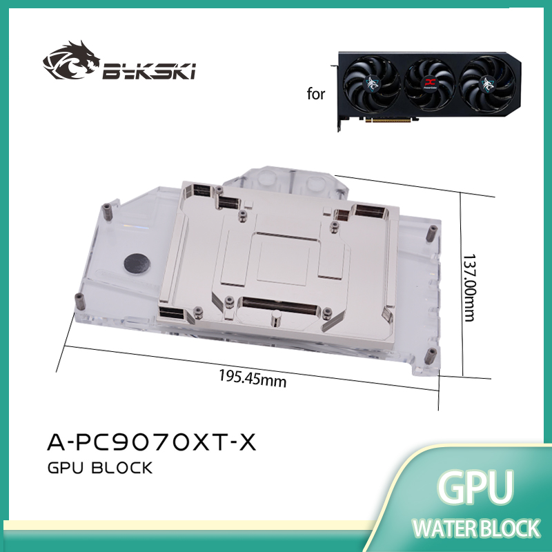 Bykski A-PC9070XT-X GPU-blok G - Rx 9070 Xt recensie en prijs